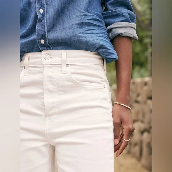 Frank & Eileen MONAGHAN Jeans in Cream, Italian Vintage Denim